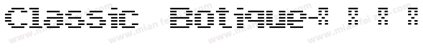 Classic Botique字体转换